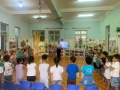 HỌC SINH TRƯỜNG MN VIỆT QUANG II HÂN HOAN TRONG NGÀY TỰU TRƯỜNG